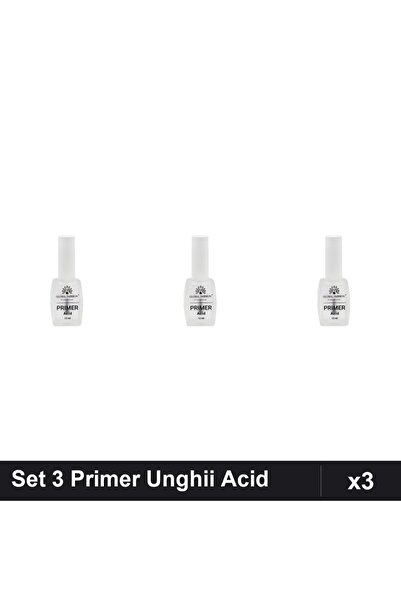 global fashion Set 3 Primer Unghii cu Acid 12ml, Bază Manichiură Profesională