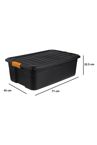 VENITIVO VINDEM CELOR INTELIGENTI Durable Plastic Storage Box 60L, Lockable L...