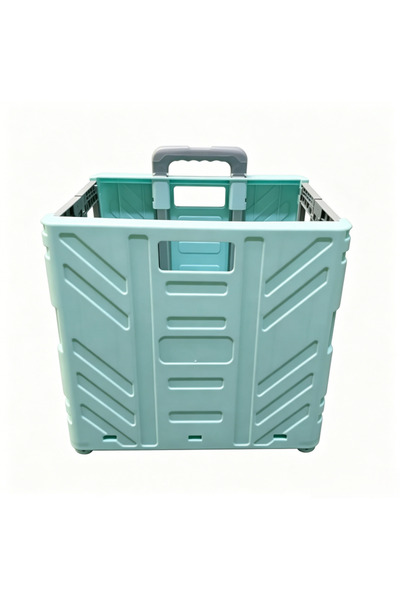 Yallabena Multi Functional Folding Shopping Cart Sky Blue Large Size