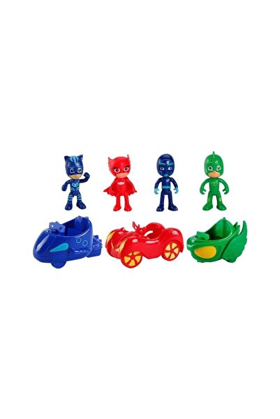 WBC TOYS Pj Maskeliler Pjmasks Figür Karakter Arabalı Oyuncak Araç Seti 10 Parça