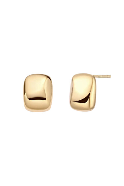 Lisa&Co. Cercei Argint Bold Mirror Argint placat cu aur galben / Fără pietre