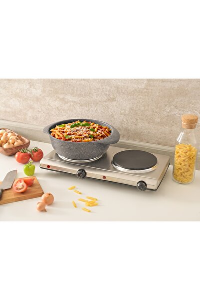 ALSAIF 3000W Electric Stove, Two Stainless Steel Plates AL1302C