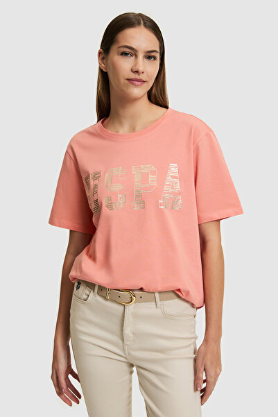 U.S. Polo Assn. تي شيرت سالمون بيزك للسيدات 50321690-VR204