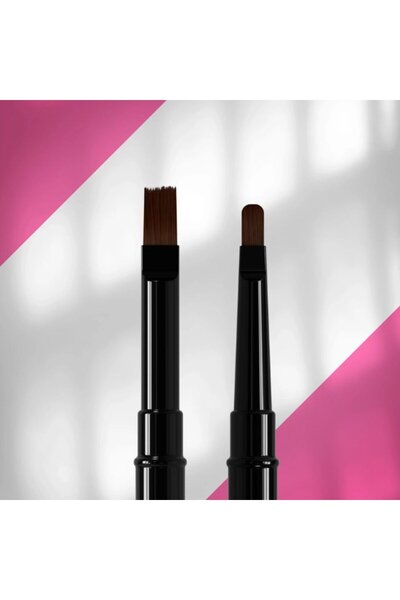 STALEKS Pensulă profesională pentru unghii cu capac, pentru gel, 10 mm și 7 mm