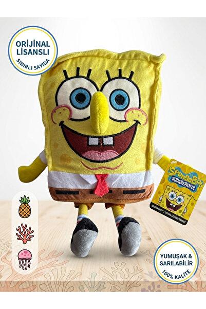 G-TUĞ OUTLET Orijinal Lisanslı SpongeBob Süngerbob Peluş Oyuncak