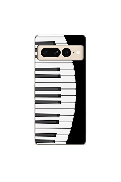 OEM Husa compatibila cu Google Pixel 8 Pro Silicon Gel Tpu Model Piano Keys
