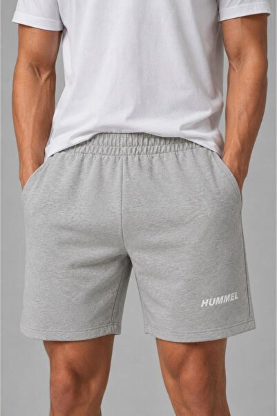 hummel Ανδρικό καλοκαιρινό σορτς Elemental Cotton Shorts Gri