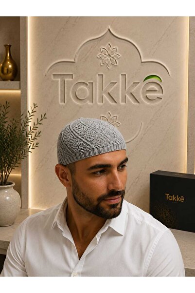 Takke ® Asalet Gri Örme | Esnek, Nefes Alan, Dört Mevsim Kullanım