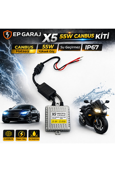 EP GARAJ OTOMOTİV ÜNİVERSAL BÜTÜN ARAÇLARA UYUMLU ZENON BALAST ATEŞLEME ÜNİTE...