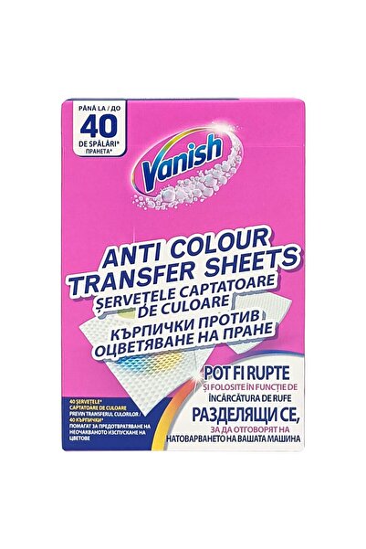 Vader Servetele, Vanish, Captatoare Culoare 40 spalari,