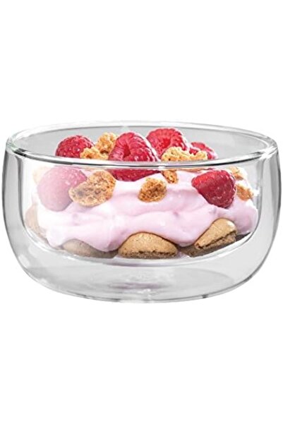 Yıldızan Sorrento Double Wall Glass Bowl Set of 2, Transparent, 280 ml 1269701