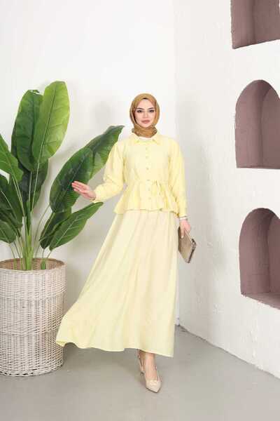 butik hira Skirted Shirt Suit