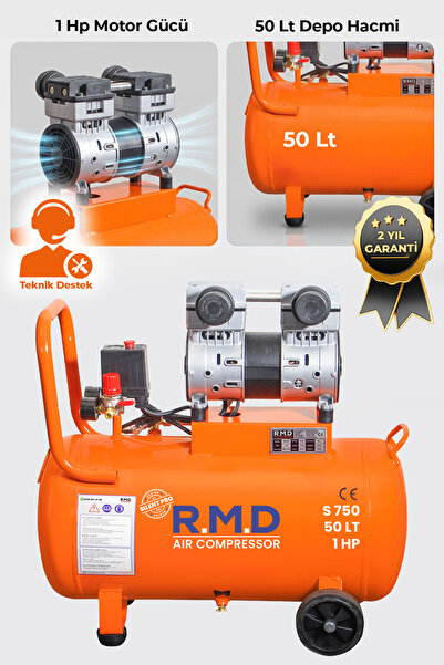 R.M.D Kompresör 50 lt Sessiz ve Yağsız Hava Kompresörü I S750