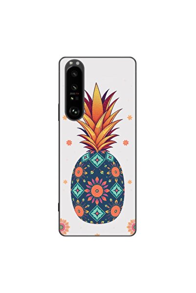 OEM Husa compatibila cu Sony Xperia 1 III Silicon Gel Tpu Model Floral Pineapple