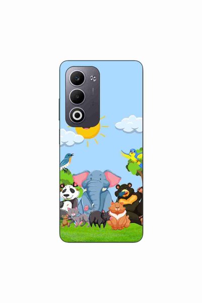 OEM Case compatible with Oppo A5 Silicone Gel Tpu Jungle Friends Pattern