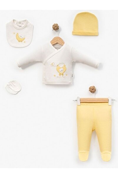 Bebitof Baby Bebitof Trendeki Sevimli Ayıcıklar Desenli Bebek 5 Parça Yenidoğ...