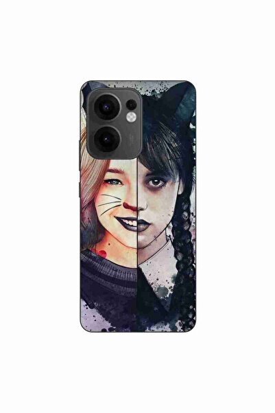 OEM Θήκη συμβατή με Oppo Reno13 F, από σιλικόνη gel TPU, με σχέδιο Wednesday ...