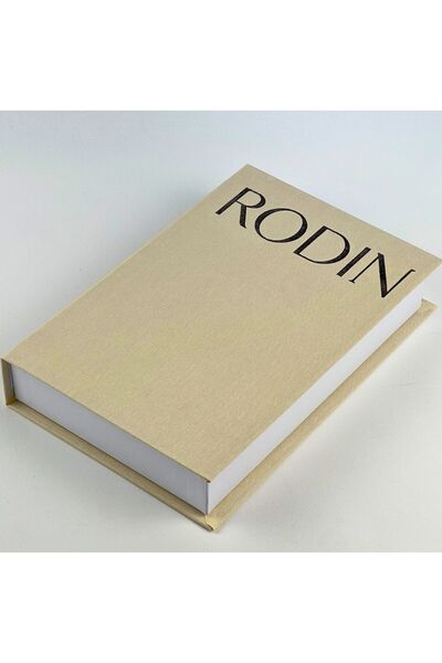 bakgelal RODIN Premium Bez Kaplı Dekoratif Kitap Görünümlü Saklama Kutusu Kre...