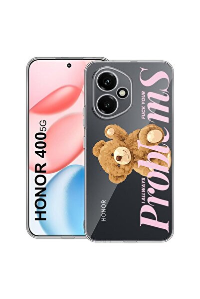 bestcase ¬Æ Husa Clear Silicon pentru Honor 400, Teddy Bear - Your Problems, ...