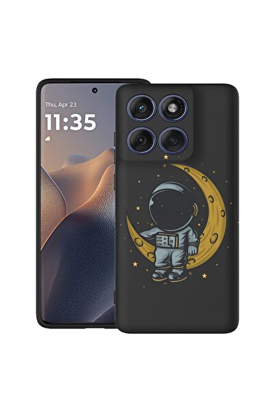 bestcase Θήκη για Poco X6 5G με σχέδιο αστροναύτη στη σελήνη, TPU Ματ Εξαιρετ...