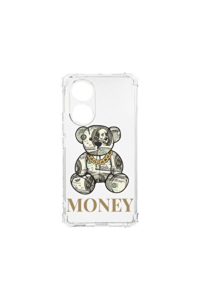 bestcase Husa Anti Shock 1.5MM, compatibilă cu OPPO A38, Teddy Bear Money, Te...