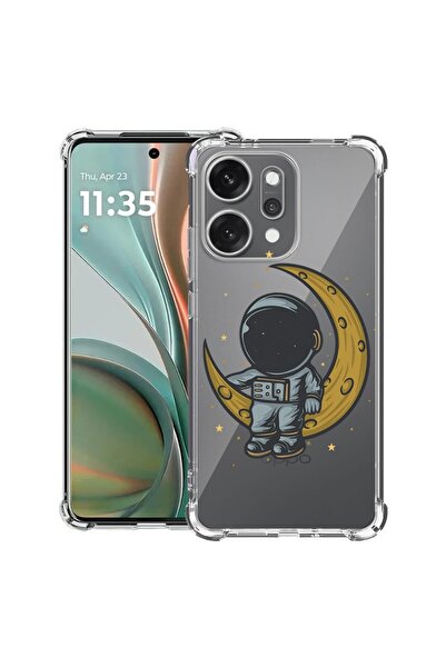 bestcase ¬Æ Husa Anti Shock pentru OPPO Reno14 5G cu Design Astronaut on Moon...