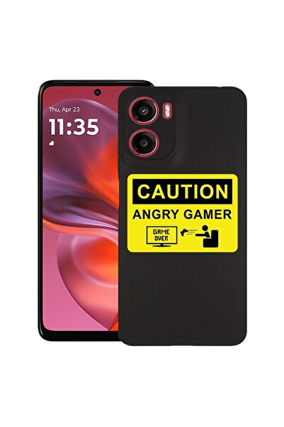 bestcase ¬Æ Husa pentru Motorola Moto G05, Angry Gamer, Slim Silicon 0.8MM, A...