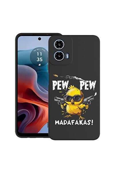 bestcase Θήκη για Motorola Moto G45 με σχέδιο Pew Pew, TPU Ματ Εξαιρετικά Λεπ...