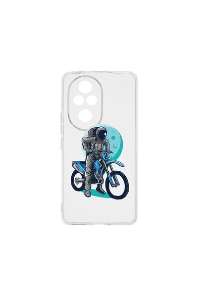 bestcase ¬Æ Husa Clear Silicon 2MM, Compatibila Cu Honor 200 Pro, Astronaut B...