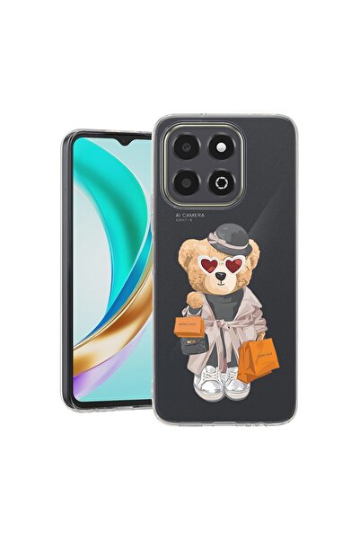 bestcase ¬Æ Husa Clear Slim Silicon Compatibila cu Honor X6c, Teddy Bear Shop...