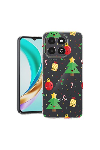 bestcase ¬Æ Husa Clear Slim Silicon Compatibila cu Honor X6c, Xmas Tree, 3119...