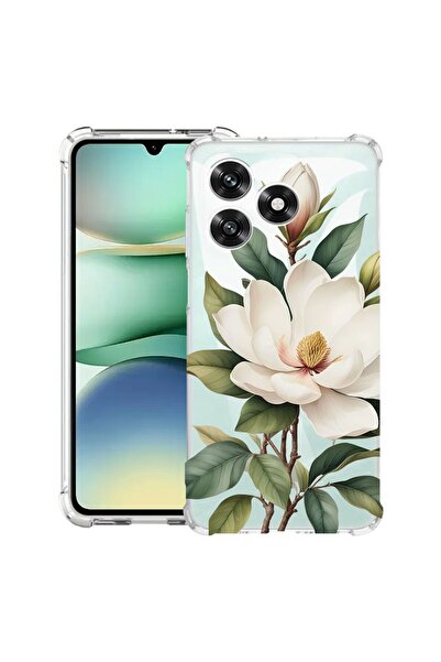 bestcase ¬Æ Husa Anti Shock Compatibila cu Honor 400 Lite, Floral - White Mag...