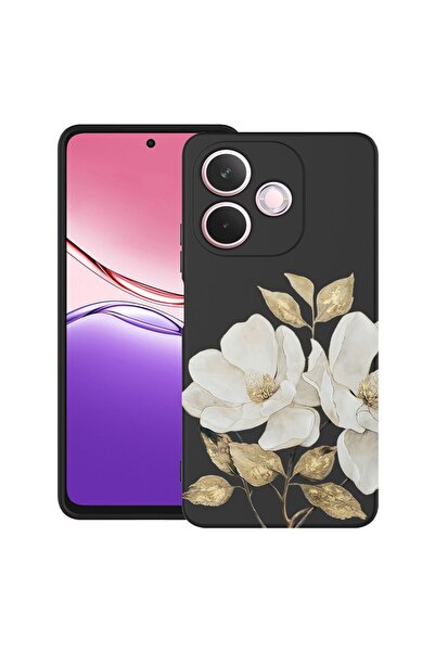 bestcase ¬Æ Husa TPU Ultra Slim Compatibila cu OPPO A5 Pro, Floral - Golden C...