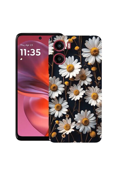 bestcase ¬Æ Husa pentru Motorola Moto G05, 3D Daisy, Slim Silicon 0.8MM, Anti...
