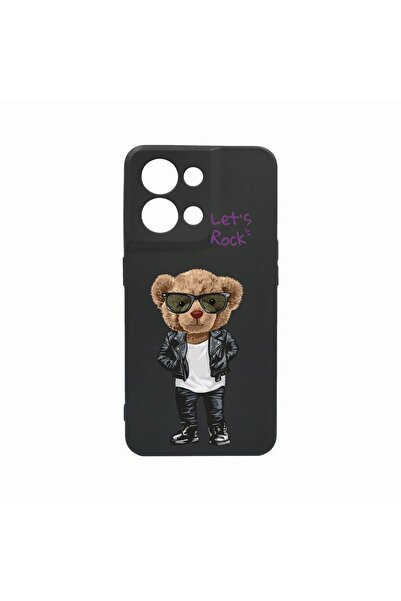 bestcase Θήκη Σιλικόνης, Συμβατή με Oppo Reno8 Pro, Let's Rock Teddy Bear, Αν...