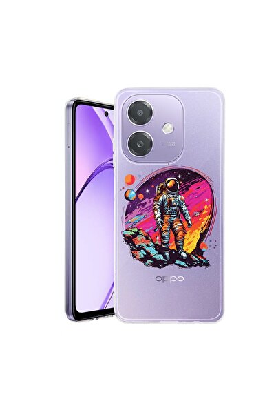 bestcase Husa pentru OPPO A40 / A40M, BestCase¬Æ Clear Silicon 2MM, Astronaut...
