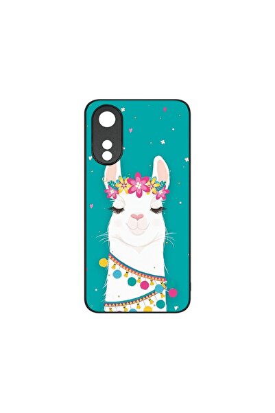bestcase Λεπτή Γυάλινη Θήκη, Συμβατή με OPPO A78 5G / A58 5G, Χαριτωμένο Λάμα...