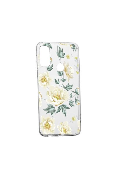 bestcase Husa Silicon Compatibila Cu Motorola Moto E40, Flowers, rezistenta l...