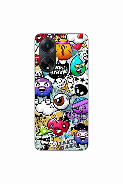 OEM Husa compatibila cu Oppo A98 5G Silicon Gel Tpu Model Pop Art Graffiti