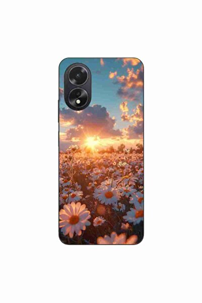 OEM Husa compatibila cu Oppo A18 4G Silicon Gel Tpu Model Rasarit cu Flori
