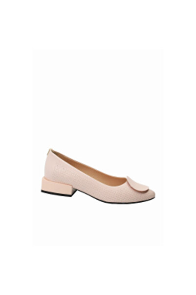 Dogati Pantofi eleganți de damă Dogati, roz pudră, din piele cu aspect perforat