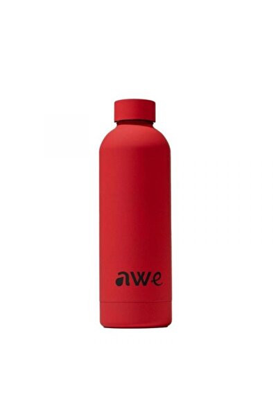 awe Stainless steel thermos, matte, 500 ml, red