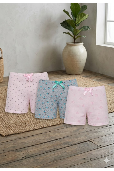 Serena Pajama shorts 3/set - multicolor