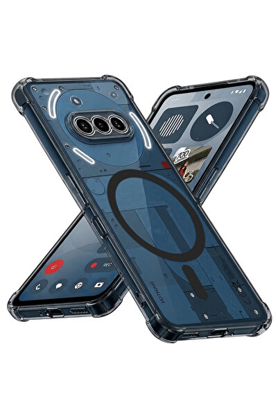 Techsuit Husă pentru Nothing Phone (3a), din silicon transparent, rezistentă ...