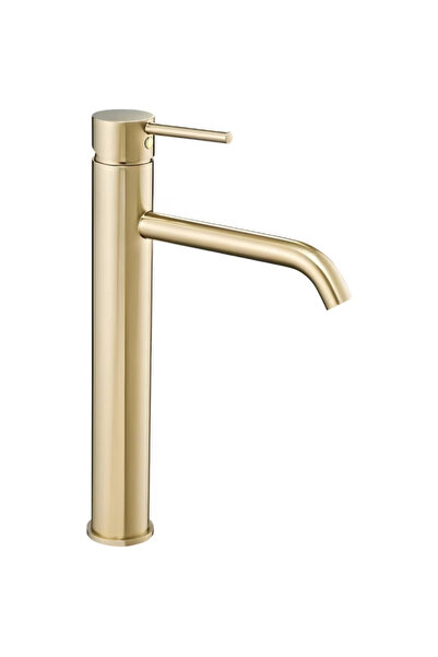 JOZY Baterie baie pentru lavoar tip bol, inalta 29 cm, finisaj Light Gold, mo...