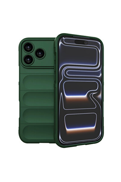 Techsuit Калъф за iPhone 17 Pro, Магически щит, удароустойчив, зелен