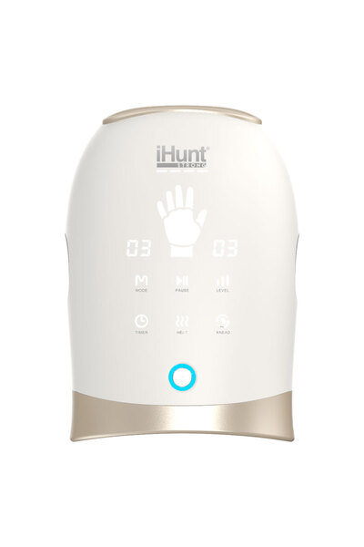 iHunt Aparat de masaj SPA pentru mâini și degete Heat Pro, Compresie cu airbag, Funcție de încălzire