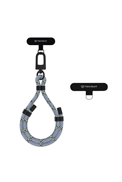 Techsuit Curea de mână din șnur (RWS1-12) - pentru telefoane, cu carabină, îm...