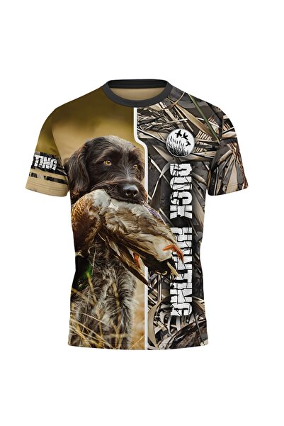 OEM Tricou barbati vanatoare de rate , maneca scurta multicolor F139