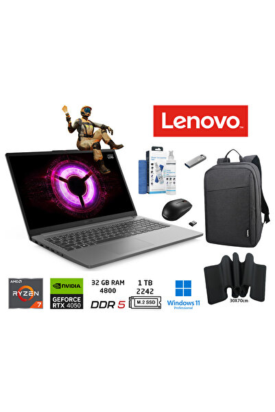 LENOVO LOQ AMD Ryzen7 7735HS 32GB RAM 1TB SSD RTX4050 W11PRO 15.6IPS 144HZ 83...